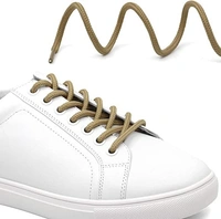 GRAH SANGRAH® (2 Pair) Shoelaces for Thick Round Climbing, Hiking, Boot, Running, Sport Shoes Laces - 120 CM, Cream
