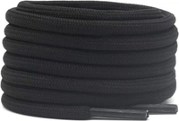 GRAH SANGRAH® (2 Pair) Shoelaces For Thick Round Climbing, Hiking, Boot, Running, Sport Shoes Laces - 120 CM, Black