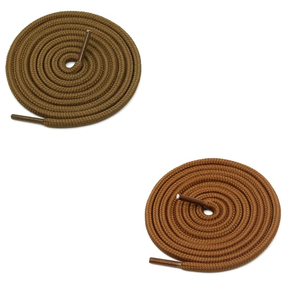 GRAH SANGRAH® 2 Pair (1 Pair Per Single Color) Unisex Shoes Laces For Sport, Running Casual Gym Shoelaces - 120 CM, Light Brown - Camel