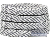 GRAH SANGRAH® (2 Pair) Reflective Flat Shoelaces For Sport, Running Casual Shoes - 120 CM, White