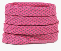 GRAH SANGRAH® (2 Pair) Reflective Flat Shoelaces For Sport, Running Casual Shoes - 120 CM, Hot Pink