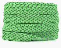 GRAH SANGRAH® (2 Pair) Reflective Flat Shoelaces For Sport, Running Casual Shoes - 120 CM, Green