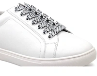 GRAH SANGRAH® (2 Pair) Flat Unisex Colorful Twill Shoelaces For GYM, Sport, Running Or Casual Shoelaces - 120 CM, White