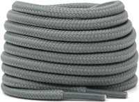 GRAH SANGRAH® (2 Pair) Shoelaces For Thick Round Climbing, Hiking, Boot, Running, Sport Shoes Laces - 120 CM, Grey