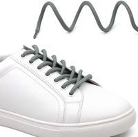GRAH SANGRAH® (2 Pair) Shoelaces For Thick Round Climbing, Hiking, Boot, Running, Sport Shoes Laces - 120 CM, Grey