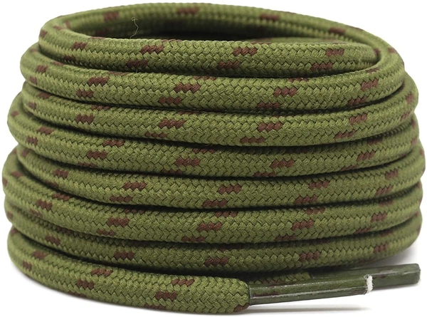 GRAH SANGRAH® (2 Pair) Shoes Laces Athletic Shoelaces For Sport/Running Shoes Shoe Strings - 120 CM, Army Green