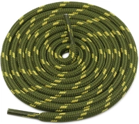 GRAH SANGRAH® (2 Pair) (1 Pair Per Single Color) Shoes Laces Athletic Shoelaces For Sport/Running Shoes Shoe Strings - 120 CM, Army Green Yellow - Brown Rose Red