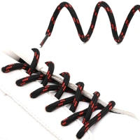 GRAH SANGRAH® (2 Pair) Shoes Laces Athletic Shoelaces For Sport/Running Shoes Shoe Strings - 120 CM, BLK RED