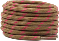 GRAH SANGRAH® (2 Pair) Shoes Laces Athletic Shoelaces For Sport/Running Shoes Shoe Strings - 120 CM, BRWN ROSE RED