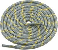 GRAH SANGRAH® (2 Pair) (1 Pair Per Single Color) Shoes Laces Athletic Shoelaces For Sport/Running Shoes Shoe Strings - 120 CM, Grey Yellow-Grey Pink