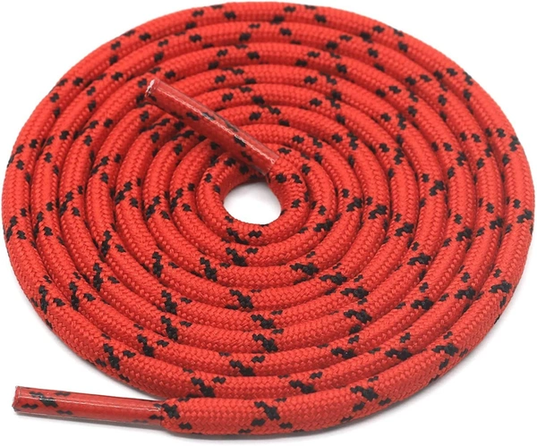 GRAH SANGRAH® (3 Pair) (1 Pair Per Single Color) Shoes Laces Athletic Shoelaces For Sport/Running Shoes Shoe Strings - 120 CM, Black Fluorescent/ Red Black / White Red