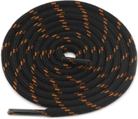 GRAH SANGRAH® (3 Pair) (1 Pair Per Single Color) Shoes Laces Athletic Shoelaces For Sport/Running Shoes Shoe Strings - 120 CM, Black Orange / Beige / Camel
