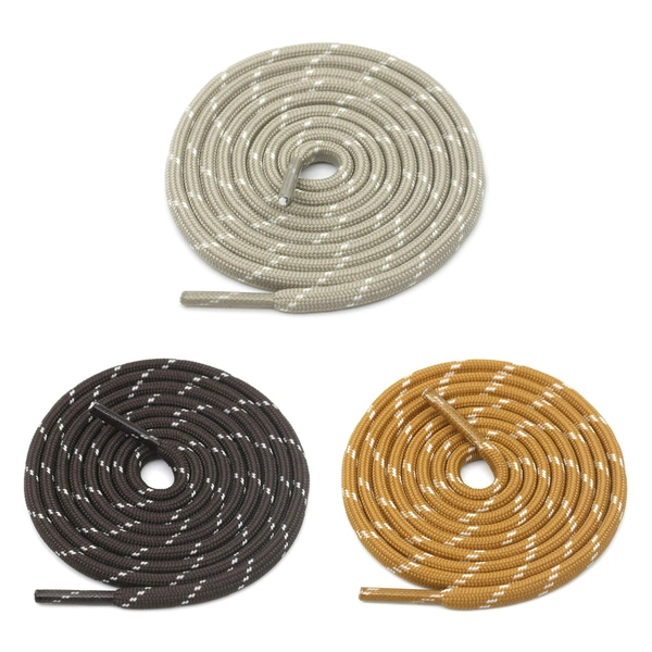 GRAH SANGRAH® (3 Pair) (1 Pair Per Single Color) Shoes Laces Athletic Shoelaces For Sport/Running Shoes Shoe Strings - 120 CM, Beige / Coffee / Camel