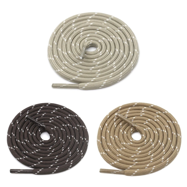 GRAH SANGRAH® (3 Pair) (1 Pair Per Single Color) Shoes Laces Athletic Shoelaces For Sport/Running Shoes Shoe Strings - 120 CM, Beige-Coffee-Khaki