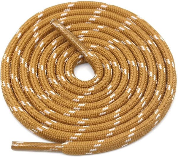 GRAH SANGRAH® (2 Pair) (1 Pair Per Single Color) Shoes Laces Athletic Shoelaces For Sport/Running Shoes Shoe Strings - 120 CM, Camel-Khaki