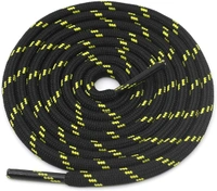 GRAH SANGRAH® (3 Pair) (1 Pair Per Single Color) Shoes Laces Athletic Shoelaces For Sport/Running Shoes Shoe Strings - 120 CM, Black White / Camel / Black Yellow