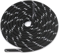 GRAH SANGRAH® (2 Pair) (1 Pair Per Single Color) Shoes Laces Athletic Shoelaces For Sport/Running Shoes Shoe Strings - 120 CM, Black White-White Red