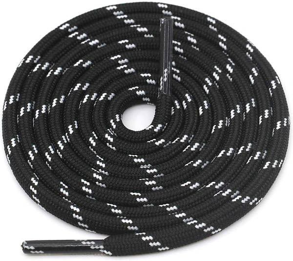 GRAH SANGRAH® (3 Pair) (1 Pair Per Single Color) Shoes Laces Athletic Shoelaces For Sport/Running Shoes Shoe Strings - 120 CM, Black White / Camel / Black Yellow
