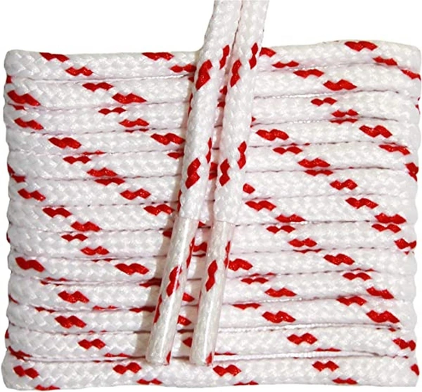 GRAH SANGRAH® (2 Pair) Shoes Laces Athletic Shoelaces For Sport/Running Shoes Shoe Strings - 120 CM, White Red