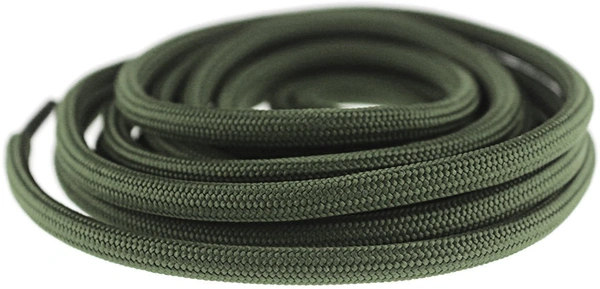 GRAH SANGRAH® (2 Pair) Shoelaces For Thick Round Climbing, Hiking, Boot, Running, Sport Shoes Laces - 120 CM, Army Green