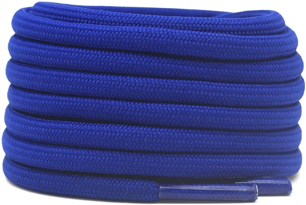 GRAH SANGRAH® (2 Pair) Shoelaces For Thick Round Climbing, Hiking, Boot, Running, Sport Shoes Laces - 120 CM, Blue