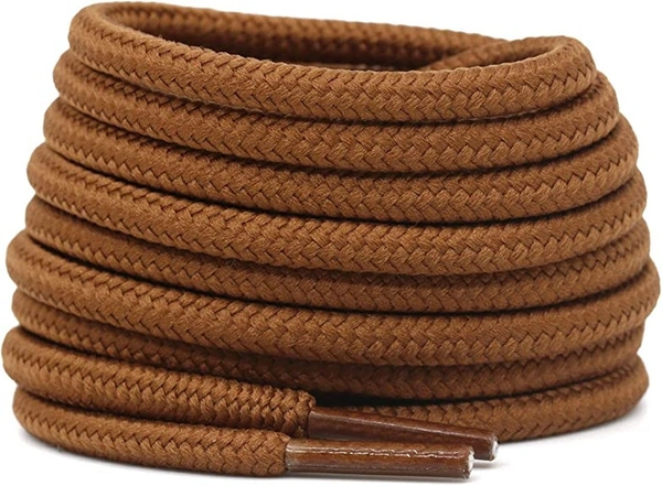 GRAH SANGRAH® (2 Pair) Shoelaces For Thick Round Climbing, Hiking, Boot, Running, Sport Shoes Laces - 120 CM, Tan