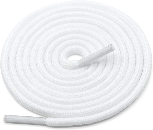 GRAH SANGRAH® 2 Pair (1 Pair Per Single Color) Unisex Shoes Laces For Sport, Running Casual Gym Shoelaces - 120 CM, Cream - White