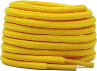 GRAH SANGRAH® (2 Pair) Shoelaces For Thick Round Climbing, Hiking, Boot, Running, Sport Shoes Laces - 120 CM, Yellow