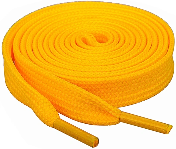 GRAH SANGRAH® 3 Pair (1 Pair Per Single Color) Flat Shoe Lace For Running, Sport Or Gym Shoelace - 120 CM, Yellow-Grey-Sky