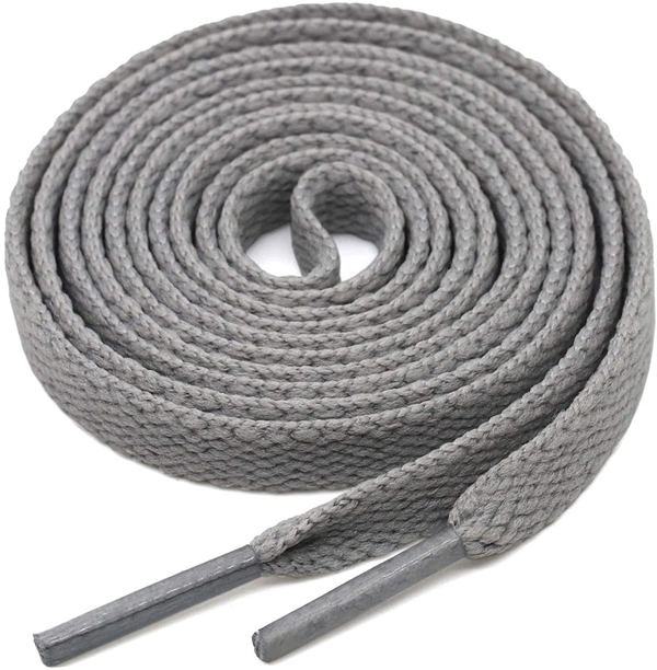 GRAH SANGRAH® 3 Pair (1 Pair Per Single Color) Flat Shoe Lace For Running, Sport Or Gym Shoelace - 120 CM, Yellow-Grey-Sky