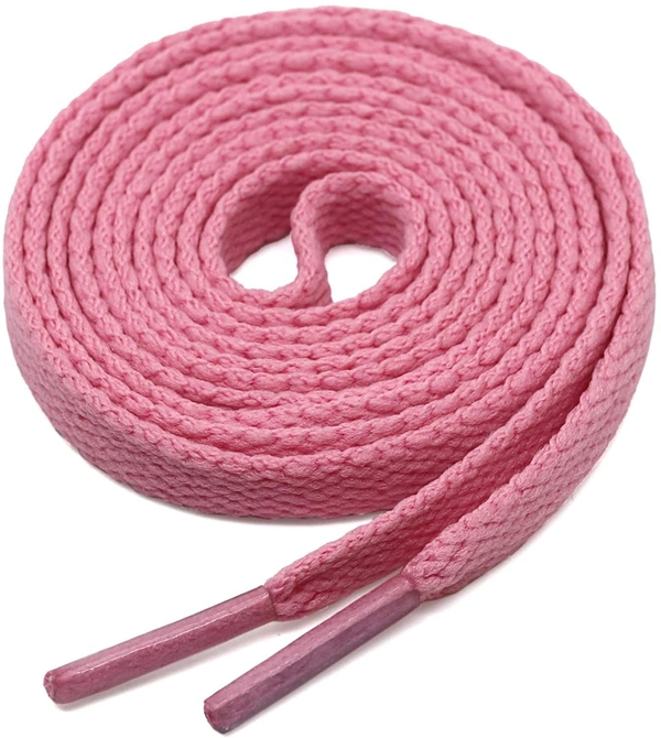 GRAH SANGRAH® (2 Pair) Flat Shoe Lace For Running, Sport Or Gym Shoelace - 120 CM, Pink-Sky
