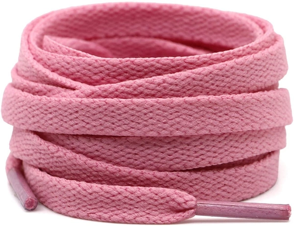 GRAH SANGRAH® (2 Pair Flat Shoelaces For Athletic Running Sneakers Shoes Boot Strings - 120 CM, Pink