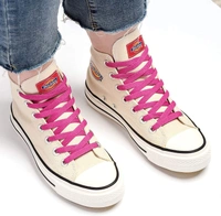 GRAH SANGRAH® (2 Pair Flat Shoelaces For Athletic Running Sneakers Shoes Boot Strings - 120 CM, Hot Pink