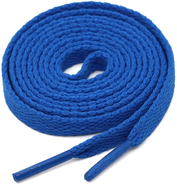 GRAH SANGRAH® 3 Pair (1 Pair Per Single Color) Flat Shoe Lace For Running, Sport Or Gym Shoelace - 120 CM, Yellow-Grey-Blue