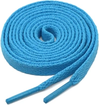 GRAH SANGRAH® 3 Pair (1 Pair Per Single Color) Flat Shoe Lace For Running, Sport Or Gym Shoelace - 120 CM, Blue-Sky-White