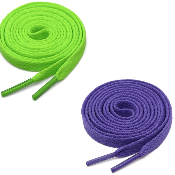 GRAH SANGRAH® (2 Pair) Flat Shoe Lace For Running, Sport Or Gym Shoelace - 150 CM, Fluorescent-Purple