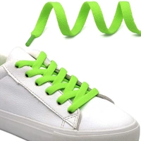 GRAH SANGRAH® (2 Pair Flat Shoelaces For Athletic Running Sneakers Shoes Boot Strings - 150 CM, Fluorescent