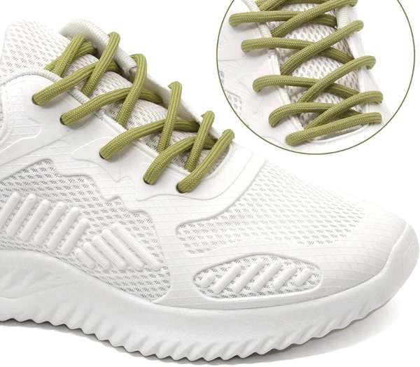 GRAH SANGRAH® (2 Pair) Shoelaces For Thick Round Climbing, Hiking, Boot, Running, Sport Shoes Laces - 120 CM, Olive