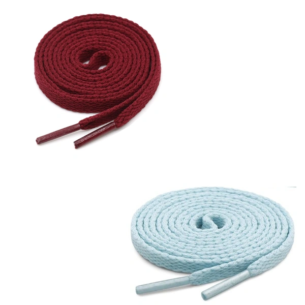 GRAH SANGRAH® (2 Pair) Flat Shoe Lace For Running, Sport Or Gym Shoelace - 150 CM, Maroon- Moonlight