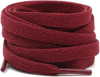 GRAH SANGRAH® (2 Pair Flat Shoelaces For Athletic Running Sneakers Shoes Boot Strings - 120 CM, Maroon
