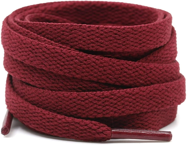 GRAH SANGRAH® 2 Pair | 1 Pair 120 CM | 1 Pair 150 CM| Flat, Sport or Gym Sneaker Shoe lace - 120 or 150 CM, Maroon