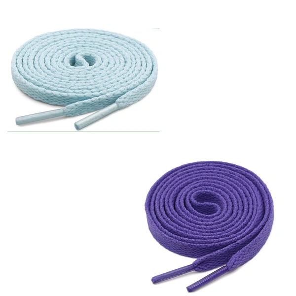 GRAH SANGRAH® (2 Pair) Flat Shoe Lace For Running, Sport Or Gym Shoelace - 120 CM, Moon Light- Purple