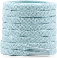 GRAH SANGRAH® (2 Pair Flat Shoelaces For Athletic Running Sneakers Shoes Boot Strings - 150 CM, Moon light