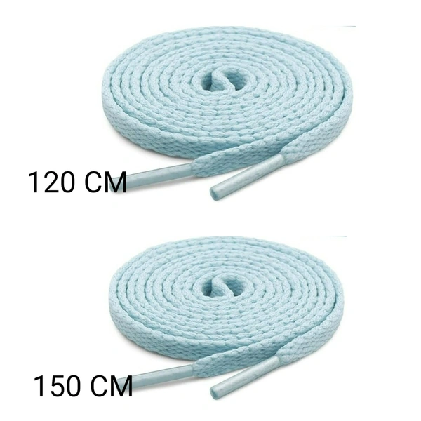 GRAH SANGRAH® 2 Pair | 1 Pair 120 CM | 1 Pair 150 CM| Flat, Sport or Gym Sneaker Shoelace - 120 or 150 CM, Moon Light
