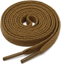 GRAH SANGRAH® 3 Pair (1 Pair Per Single Color) Flat Shoe Lace For Running, Sport Or Gym Shoelace - 150 CM, Light Brown_ Moon Light_ Army Green