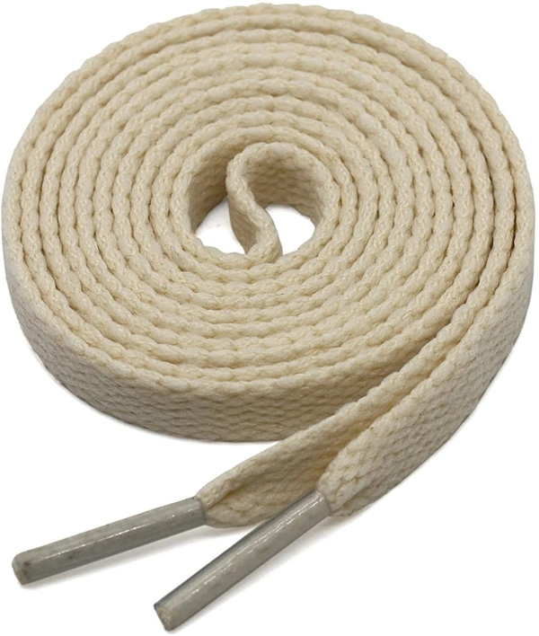 GRAH SANGRAH® 3 Pair (1 Pair Per Single Color) Flat Shoe Lace For Running, Sport Or Gym Shoelace - 150 CM, Moonlight-White-Beige