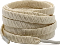 GRAH SANGRAH® (2 Pair Flat Shoelaces For Athletic Running Sneakers Shoes Boot Strings - 120 CM, Beige