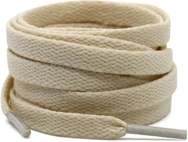 GRAH SANGRAH® 2 Pair | 1 Pair 120 CM | 1 Pair 150 CM| Flat, Sport or Gym Sneaker Shoelace - 120 or 150 CM, Off White