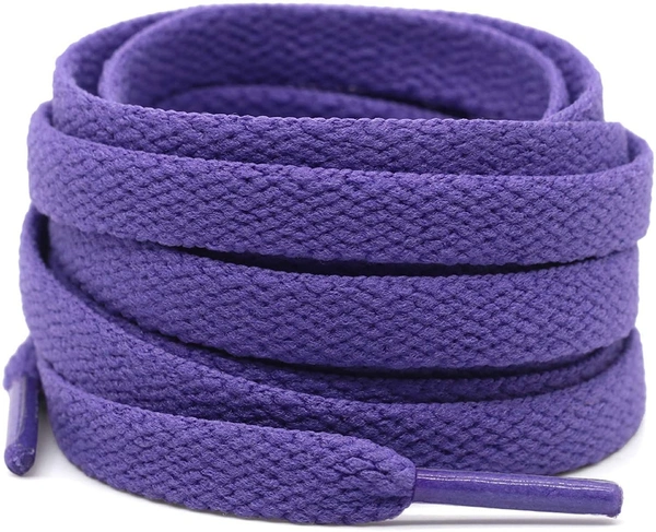 GRAH SANGRAH® (2 Pair Flat Shoelaces For Athletic Running Sneakers Shoes Boot Strings - 120 CM, Purple