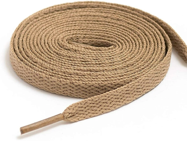 GRAH SANGRAH® 3 Pair (1 Pair Per Single Color) Flat Shoe Lace For Running, Sport Or Gym Shoelace - 120 CM, Cream_ Dark Brown_ Navy